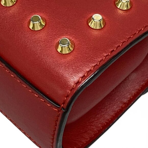 Auth GUCCI Padlock Red Leather Shoulder Bag - Picture 6 of 14